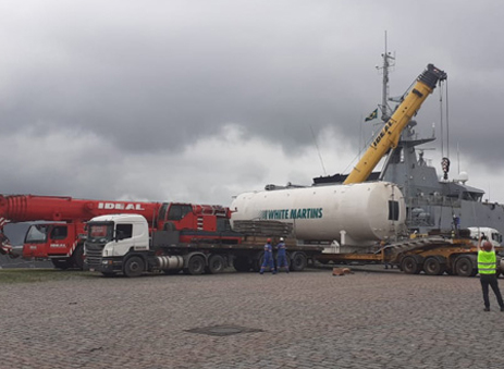 Transporte de Tanque de Oxigênio para Manaus/AM - Plano de Rigging